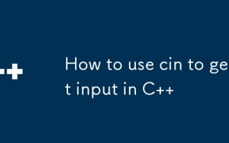 How to use cin to get input in C