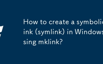 Wie erstelle ich mit mklink einen symbolischen Link (Symlink) in Windows?