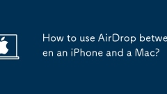 iPhone과 Mac 간에 AirDrop을 사용하는 방법은 무엇입니까?