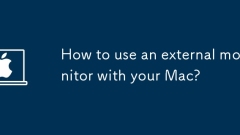 Mac에서 외부 모니터를 사용하는 방법은 무엇입니까?