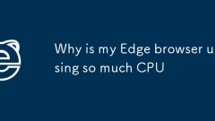 내 Edge 브라우저가 CPU를 너무 많이 사용하는 이유는 무엇입니까?