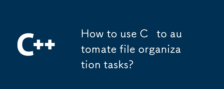 Bagaimana cara menggunakan C untuk mengautomasikan tugas organisasi fail?