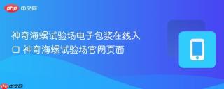 神奇海螺试验场电子包浆在线入口 神奇海螺试验场官网页面