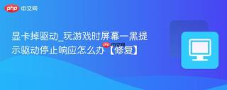 显卡掉驱动_玩游戏时屏幕一黑提示驱动停止响应怎么办【修复】