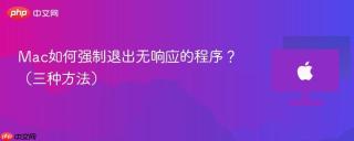 Mac如何强制退出无响应的程序？（三种方法）