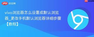 vivo浏览器怎么设置成默认浏览器_更改手机默认浏览器详细步骤【教程】