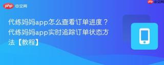 代练妈妈app怎么查看订单进度？代练妈妈app实时追踪订单状态方法【教程】
