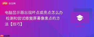 电脑显示器出现坏点或亮点怎么办 检测和尝试修复屏幕像素点的方法【技巧】