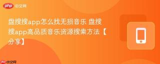 盘搜搜app怎么找无损音乐 盘搜搜app高品质音乐资源搜索方法【分享】