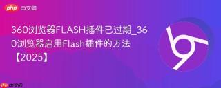360浏览器FLASH插件已过期_360浏览器启用Flash插件的方法【2025】