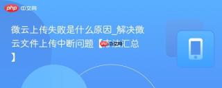 微云上传失败是什么原因_解决微云文件上传中断问题【方法汇总】