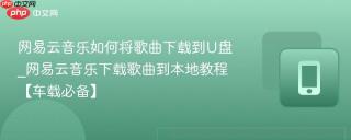 网易云音乐如何将歌曲下载到U盘_网易云音乐下载歌曲到本地教程【车载必备】