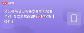 怎么判断自己的百家号领域是否选对_百家号垂直领域选择指南【分析】