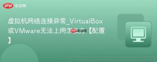 虚拟机网络连接异常_VirtualBox或VMware无法上网怎么办【配置】