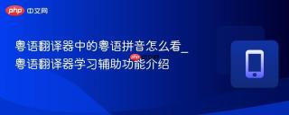 粤语翻译器中的粤语拼音怎么看_粤语翻译器学习辅助功能介绍