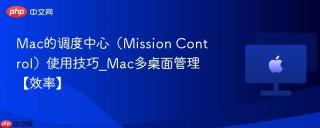 Mac的调度中心（Mission Control）使用技巧_Mac多桌面管理【效率】