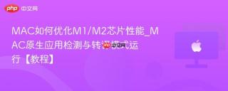 MAC如何优化M1/M2芯片性能_MAC原生应用检测与转译模式运行【教程】