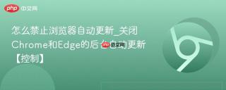 怎么禁止浏览器自动更新_关闭chrome和edge的后台自动更新【控制】