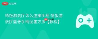 悟饭游戏厅怎么连接手柄 悟饭游戏厅蓝牙手柄设置方法【教程】