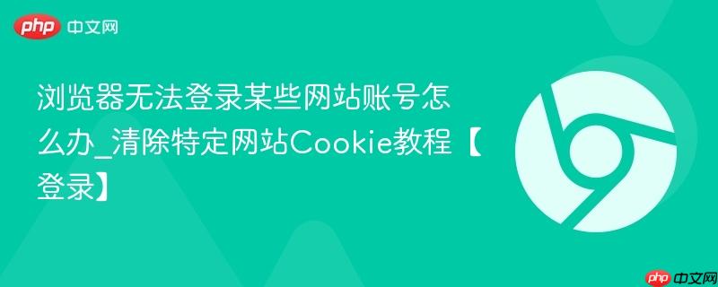 浏览器无法登录某些网站账号怎么办_清除特定网站cookie教程【登录】