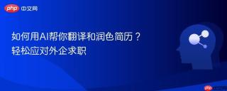 如何用AI帮你翻译和润色简历？轻松应对外企求职
