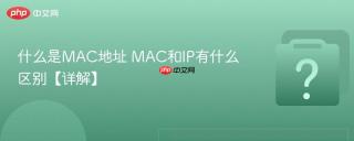 什么是MAC地址 MAC和IP有什么区别【详解】