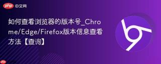 如何查看浏览器的版本号_Chrome/Edge/Firefox版本信息查看方法【查询】