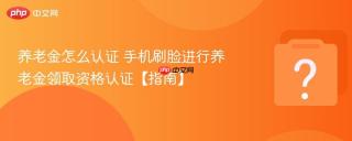 养老金怎么认证 手机刷脸进行养老金领取资格认证【指南】