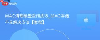 MAC清理硬盘空间技巧_MAC存储不足解决方法【教程】
