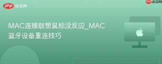 MAC连接联想鼠标没反应_MAC蓝牙设备重连技巧