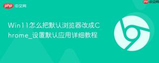 win11怎么把默认浏览器改成chrome_设置默认应用详细教程