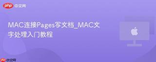 MAC连接Pages写文档_MAC文字处理入门教程