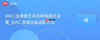 MAC连接索尼耳机降噪模式设置_MAC音频设备适配方法