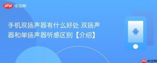 手机双扬声器有什么好处 双扬声器和单扬声器听感区别【介绍】