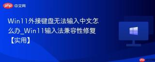 win11外接键盘无法输入中文怎么办_win11输入法兼容性修复【实用】