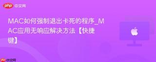 MAC如何强制退出卡死的程序_MAC应用无响应解决方法【快捷键】