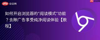 如何开启浏览器的“阅读模式”功能?去除广告享受纯净阅读体验【教程】