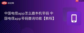 中国电信app怎么查本机号码 中国电信app号码查询功能【教程】