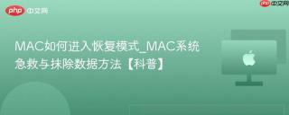 MAC如何进入恢复模式_MAC系统急救与抹除数据方法【科普】