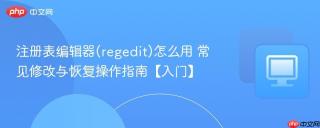 注册表编辑器(regedit)怎么用 常见修改与恢复操作指南【入门】