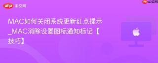 MAC如何关闭系统更新红点提示_MAC消除设置图标通知标记【技巧】