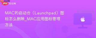 MAC的启动台（Launchpad）图标怎么删除_MAC应用图标管理方法