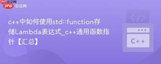 c++中如何使用std::function存储lambda表达式_c++通用函数指针【汇总】