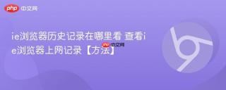 ie浏览器历史记录在哪里看 查看ie浏览器上网记录【方法】