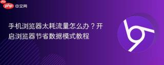 手机浏览器太耗流量怎么办？开启浏览器节省数据模式教程