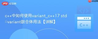 c++中如何使用variant_c++17 std::variant联合体用法【详解】