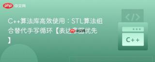 C++算法库高效使用：STL算法组合替代手写循环【表达意图优先】
