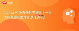 Canva AI 抠图功能在哪里？一键去除视频和图片背景【演示】