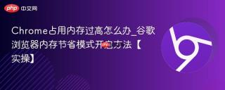 Chrome占用内存过高怎么办_谷歌浏览器内存节省模式开启方法【实操】