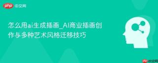 怎么用ai生成插画_AI商业插画创作与多种艺术风格迁移技巧
